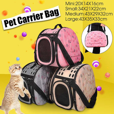 Foldable Premium EVA Pet Carrier Puppy Dog Cat Outdoor Travel Shoulder Bag for Small Dog Pets Soft Dog Kennel Pet Carrier Bag