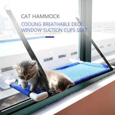 Breathable Hammock For Cat Window Perch Bed Cooling Suction Cups Seat Cat Shelves Hammock Beds for Cat Hold UP 10KG 3 colors
