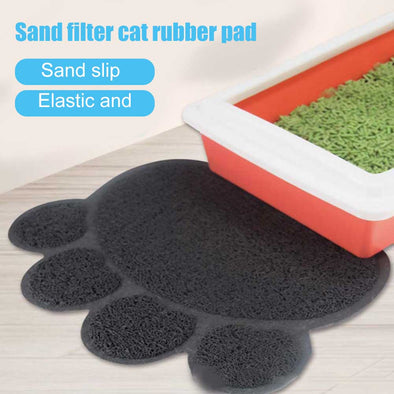 Cats Litter Trapping Mats Pads 30*40cm PVC Elastic Fiber Mats for Cats Litter Boxes  can CSV