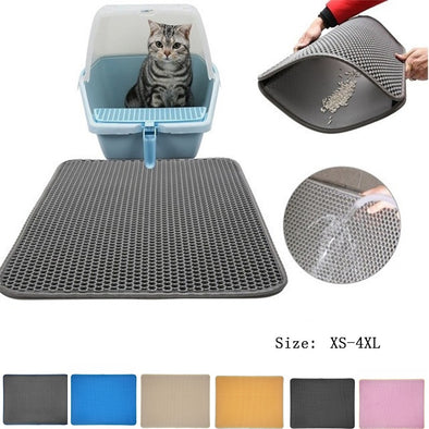 10 Colors Litter Mat Pet Carpet Cat Sand Cat Toilet Mat Cats Waterproof Mats For Pets Cats Trapper Foldable EVA Non-slip Mats