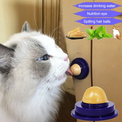 1 PCS Healthy Cat Snacks Catnip Sugar Candy Licking Nutrition Gel Energy Ball Toy for Cats Kittens Increase Drinking Water Help