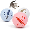 Legendog 3PCS Funny Cat LED Ball Toys Creative Interactive Cat Catnip Toy Fish Decoration Cat Play Toy For Kitten Pet Supplies
