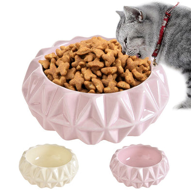 Pet Ceramic Bowls Creative Flower Shape Design Pet Food Water Bowl Pet Feeder For Dogs Cats Pet Feeder Cat Dog Feeding Supplies