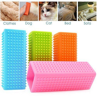 1pcs Pet Hair Remover Cat Dog Grooming Hair Cleaner Brush for Car Furniture Carpet Clothes Sofa Non-toxic Food Grade Silicone