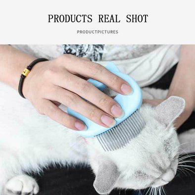 Pet Grooming Supplies Cat Massage Brush with Shell Shaped Handle Hair Remover Pet Grooming Massage Tool Only For Cats
