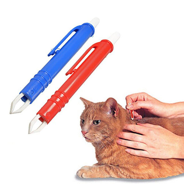 2Pcs/Set Mite Acari Tick Remover Eliminate Tweezers Sick Flea Clean Clip Pet Dog Cat Accessoires Puppies Cats Supplies Tools