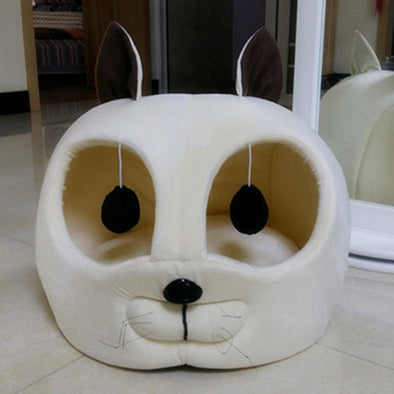 Soft Warm Cat House Pet Product For Small Dog Puppy Kennel Sofa Bed Cat Sleeping Bags Pet Dog Rabbit Nest Cat Litters Tent chien