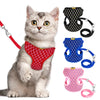 Cat Walking Jacket Harness and Leash Pets Puppy Kitten Clothes Adjustable Vest For Cats Small Dogs Chihuahua Yorkies Pink