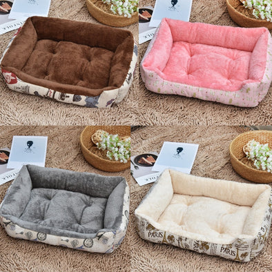 Plus Size Fashion Cat Beds Warm Soft Fleece Bed Sofa For Small Large Cats Kennel Pet Kitten Dog House Products