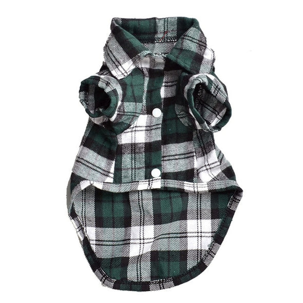 Classic Plaid Pet Cat Clothes for Cats Spring Summer Fashion Puppy Dog Cat Vest T shirt Kitty Kitten Shirts Outfits Pet Clothing
