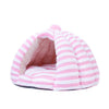 Super Warm Cat Cave  Winter Warm Kitten Puppy Sleeping Bed With Cushion Tent  Small Dogs Cat House Kennels Chihuahua Bed Pad