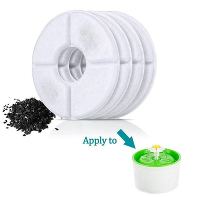 2PCS Activated Carbon Filter For Automatic Cat Dog Fountain Water Feeder Replacement Drinking Machine Filter Core Accessories