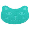 Pet Cat Toilet Mat PVC Waterproof Kitten Cute Cat Face Pattern Cat Litter Trapper Easy Cleaning Mat for Home Pet Cat Supplies