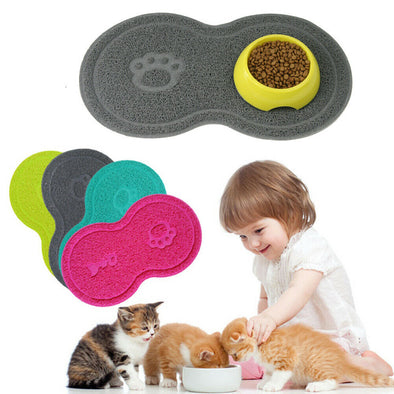 2019 New Pet Dog Cat Litter Mat Feeding Mat Puppy Kitty Dish Bowl Placemat Tray Tidy Easy Cleaning Sleeping Pad Cat Claw Mat Hot