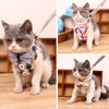 Bow Cat Harness and Leash Set Nylon Mesh Kitten Puppy Dogs Vest Harness Leads Pet Clothes for Small Dogs Yorkies Harness