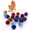 Pet Colorful Mylar Ball Toys for Cats Crinkle Crackle Paper Rustle Sound Play Toys Pet Funny Scratching Product