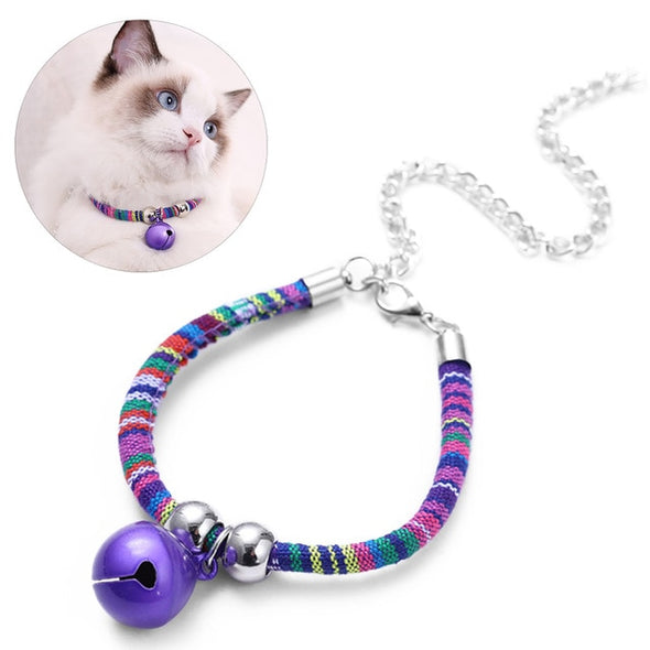 Ethnic Wind Cat Collar National Style Bell Fashion Pet Collar Pet Supplies Cat Dog Accessories For Kitten